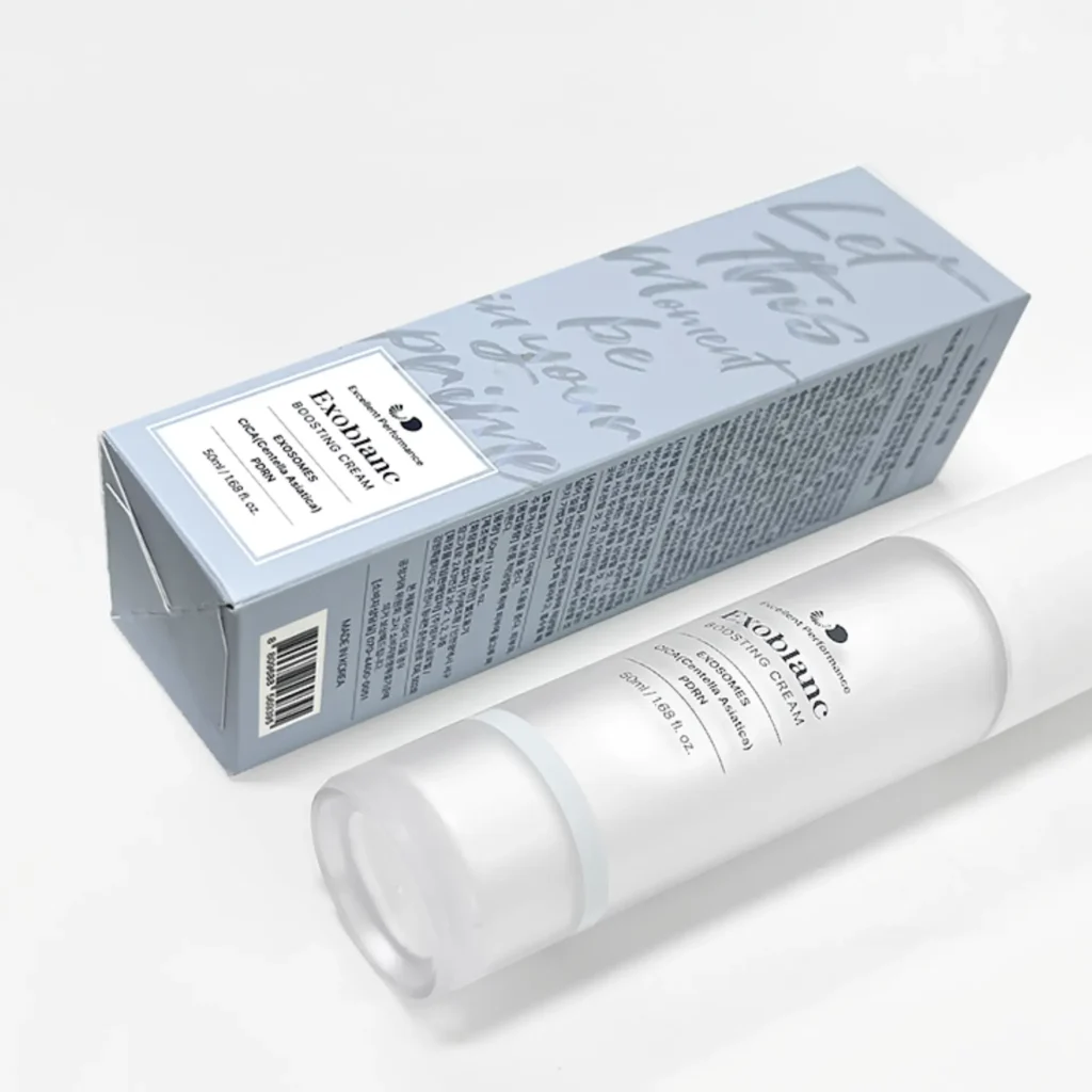 Exoblanc PDRN Boosting Cream bottle with its box