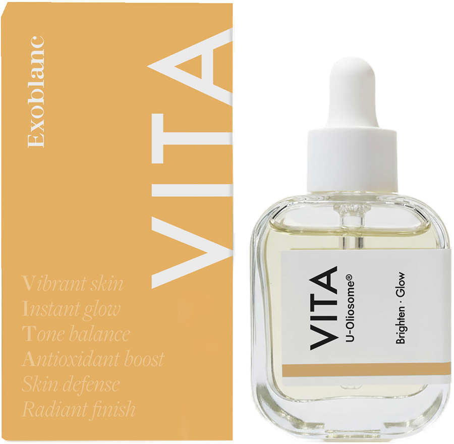 Exoblanc Oil VITA carton and dropper bottle